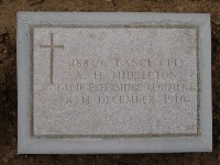 Struma Military Cemetery - Middleton, Albert Herbert